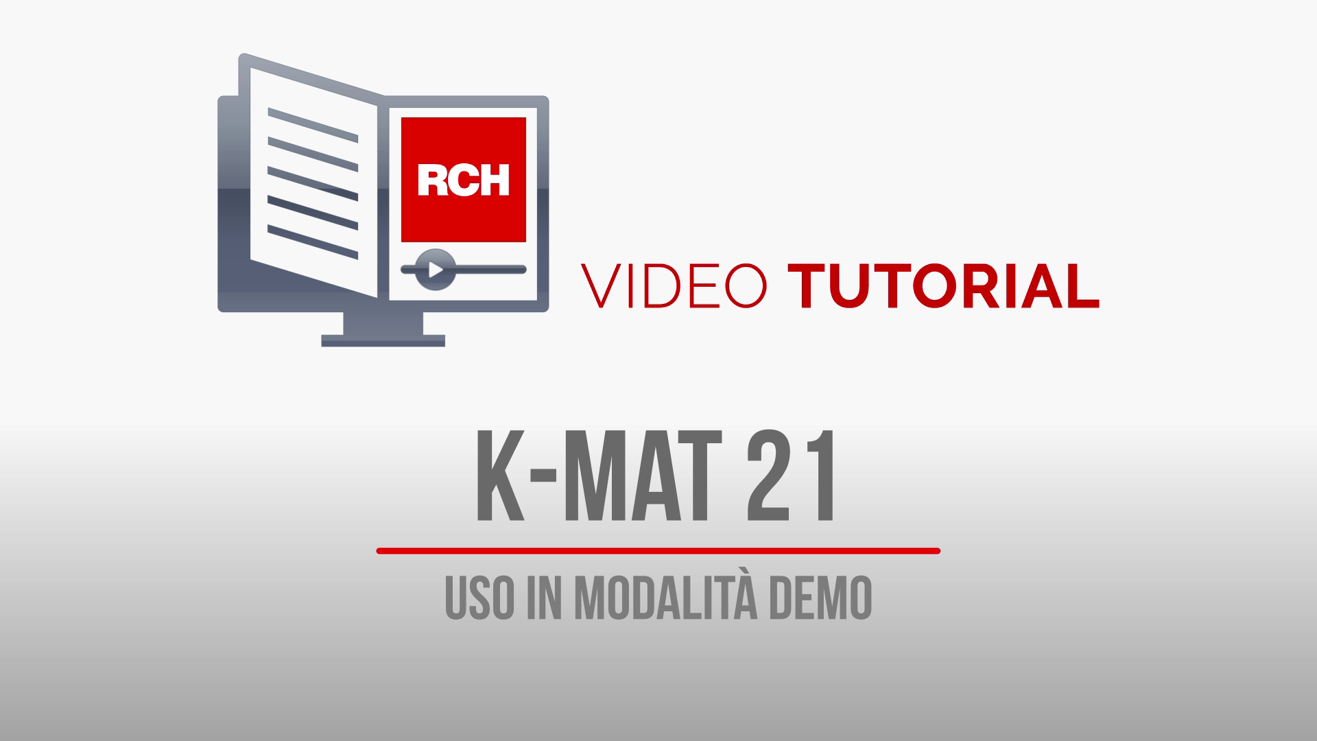 Tutorial 2023-01 RCH K-Mat 21 in modalità demo