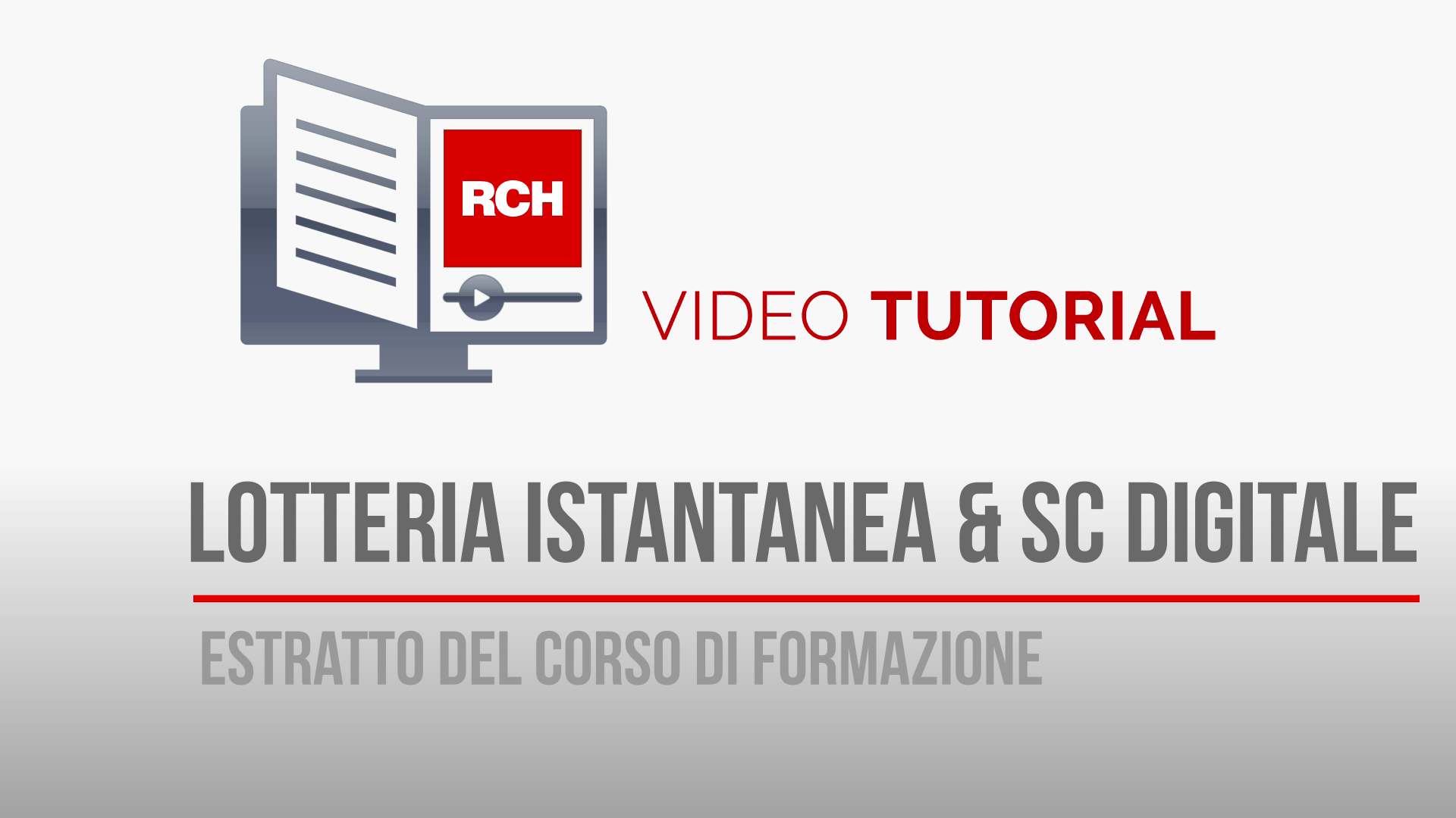 Tutorial 2023-06: Estratto del corso Lotteria istantanea & Scontrino digitale