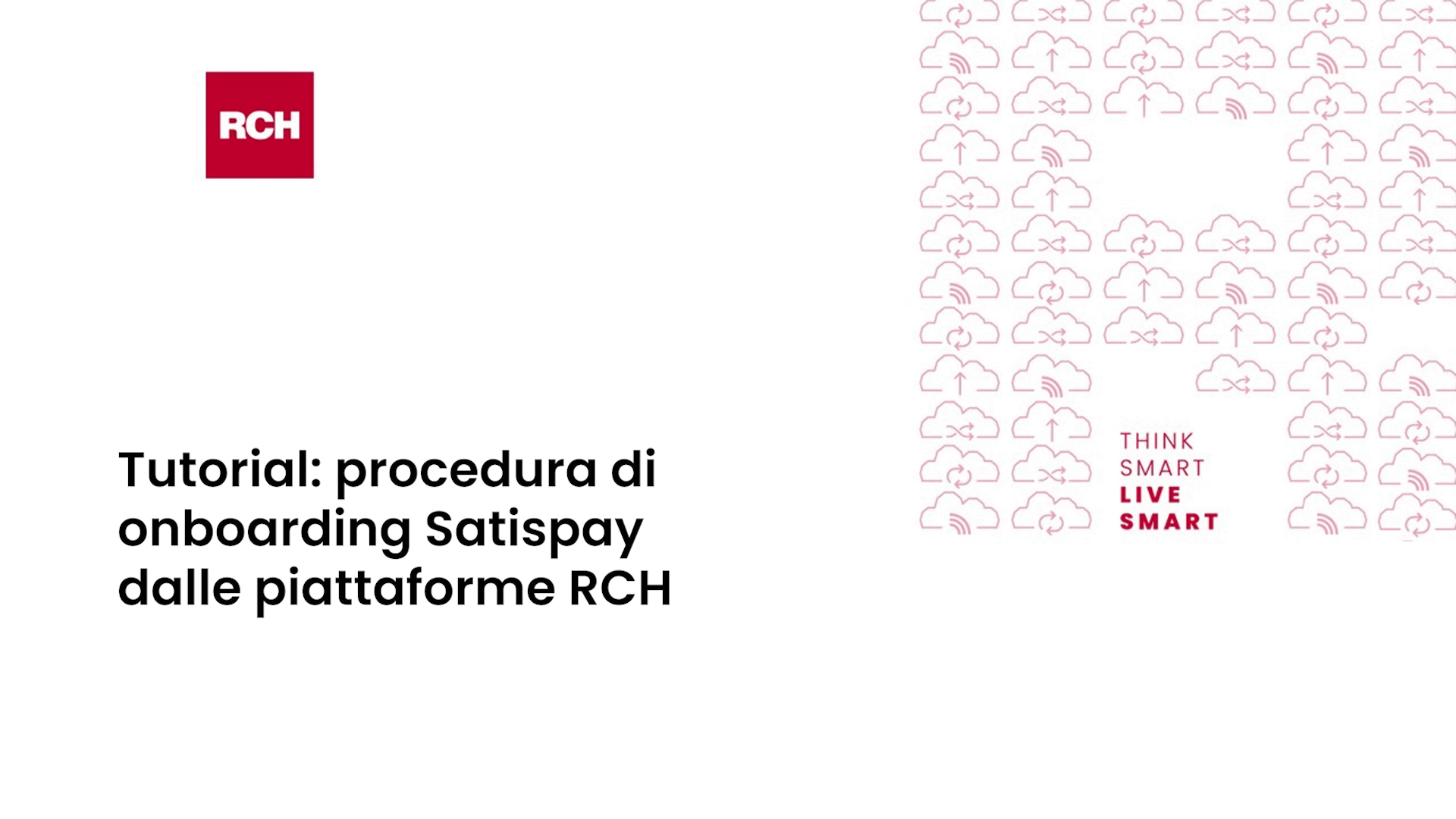 Onboarding Satispay da piattaforme RCH