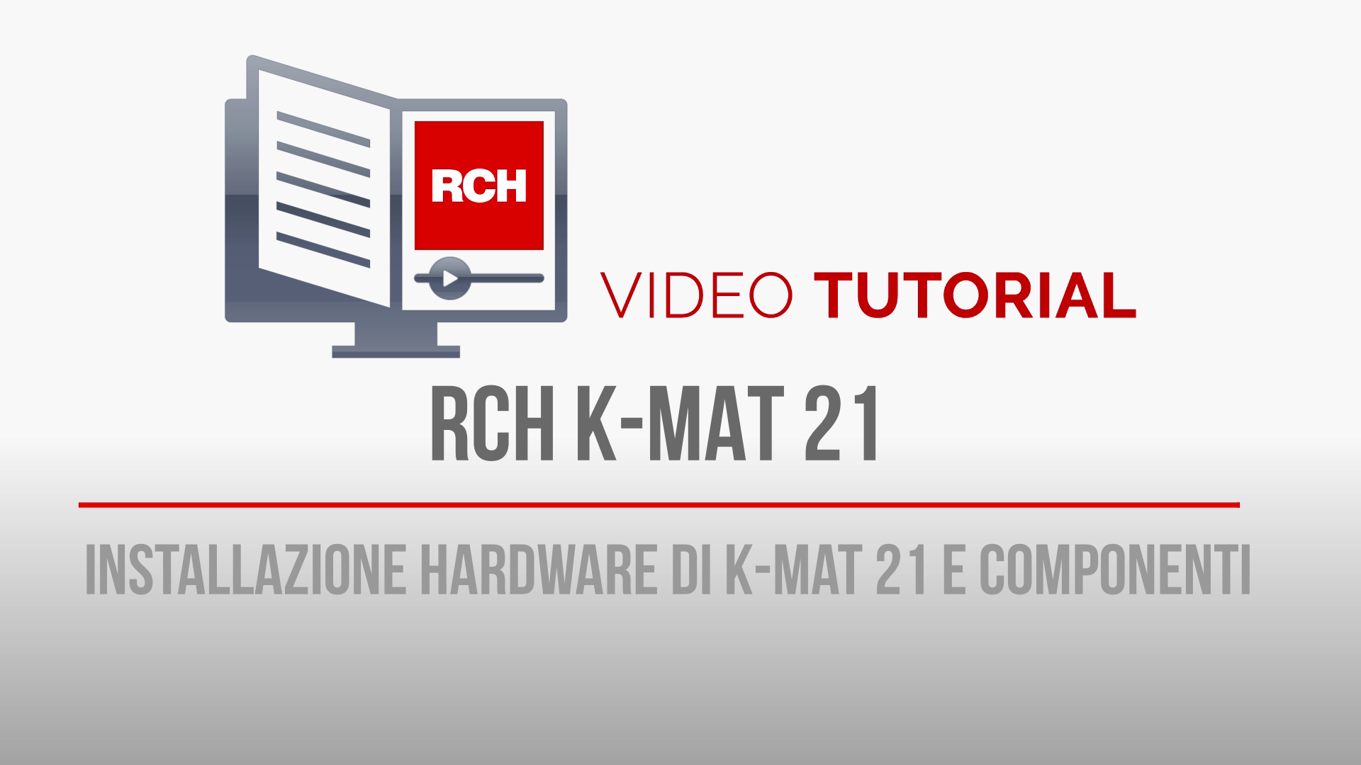 Tutorial 2023-07: installazione hardware e componenti RCH K-MAT 21